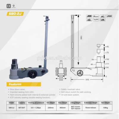 Car Lifting Penumatic Hydraulic Jack Machine